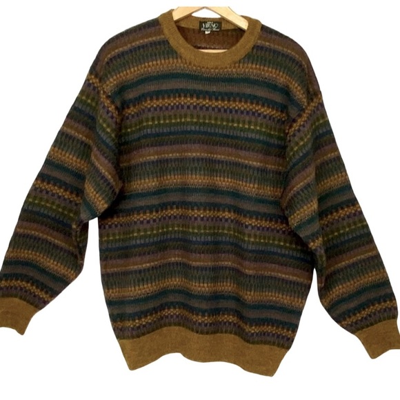 VTG/EC Mid-Late 80’s from Italy Mens angora and wool sweater - Picture 2 of 6